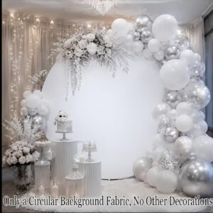 Round plain white arch
