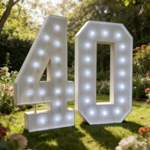 Light up numbers and letters