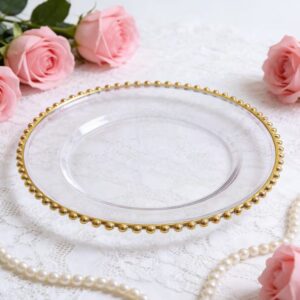 Acrylic charger plate silver