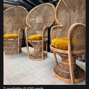 Traditional Boho design rattan chairs